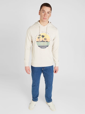 JACK & JONES Sweatshirt 'SUMMER VIBE' in Beige