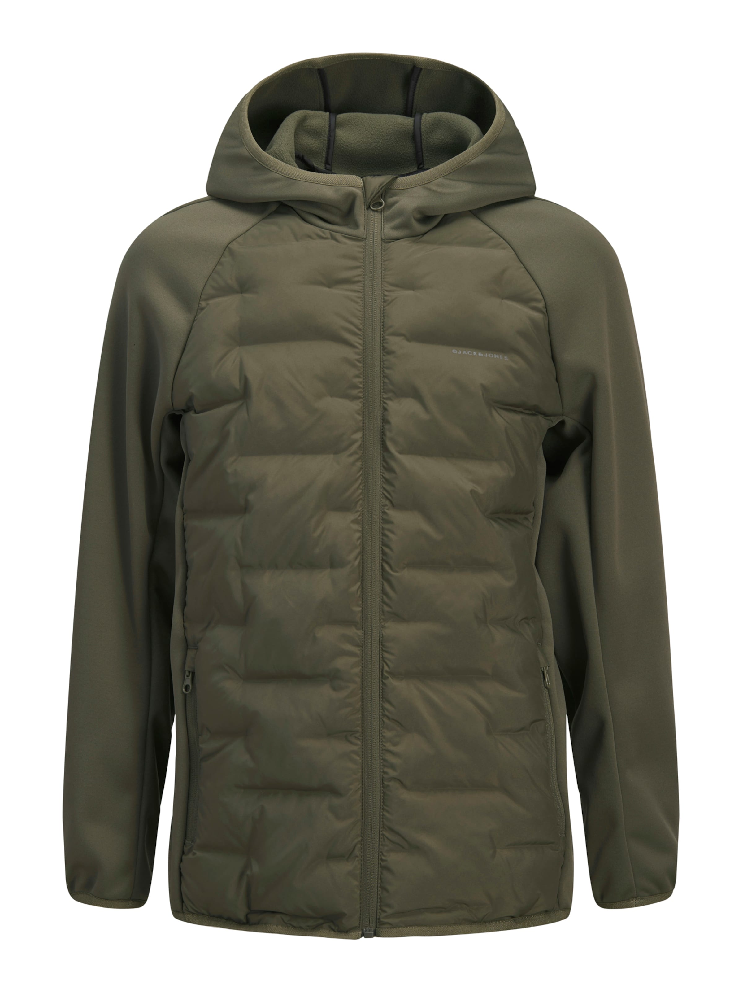 Jack & Jones Junior Between-Season Jacket 'JJEPERFECT' in Green: front