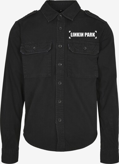 Marškiniai iš Merchcode, spalva – juodo džinso spalva / balta, Prekių apžvalga