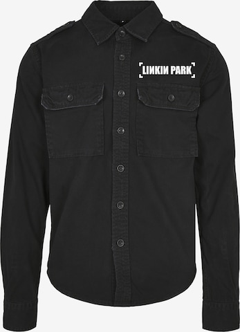 Merchcode Overhemd in Zwart: voorkant