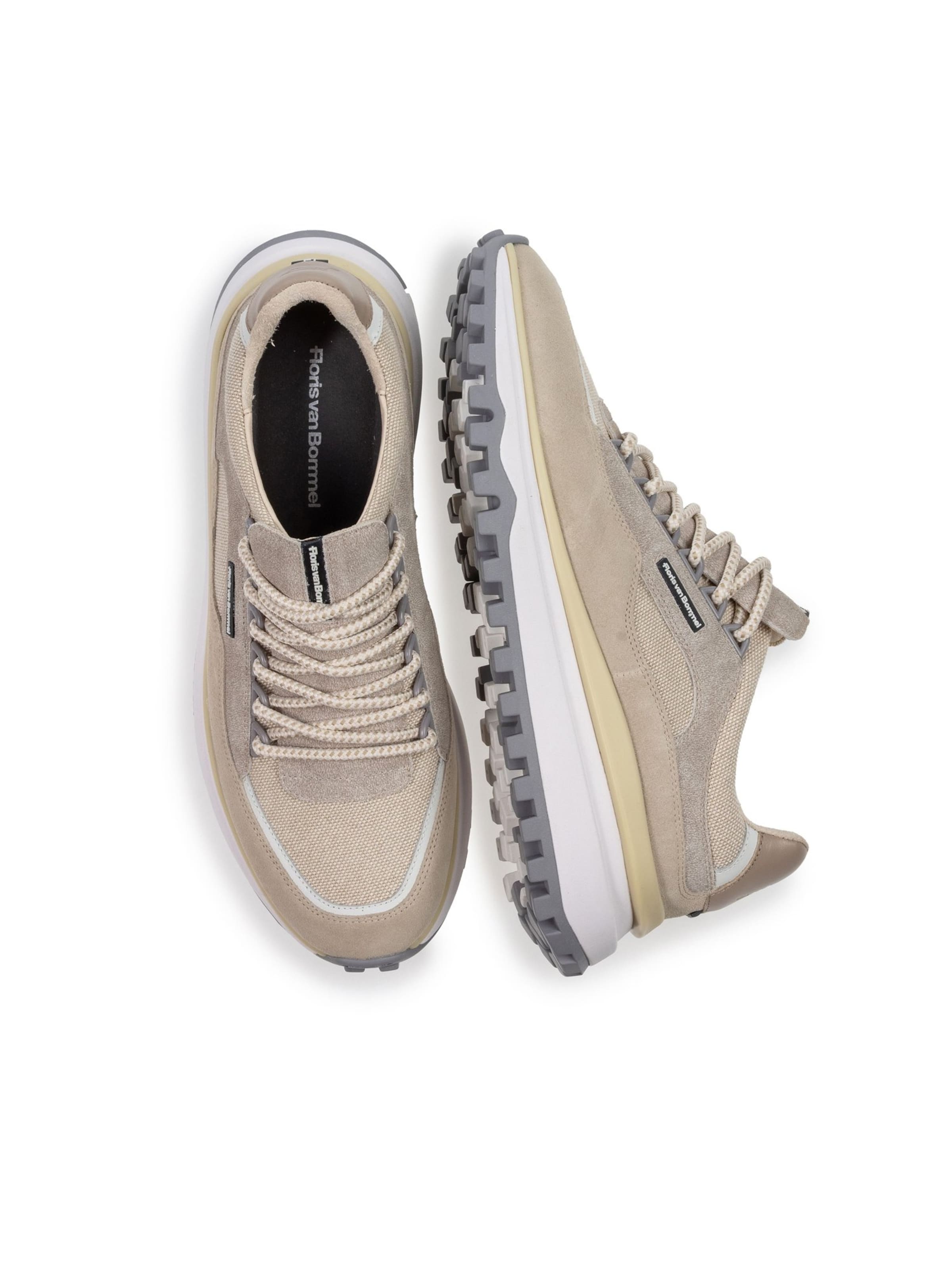 Baskets basses 'De Gripper 03' Floris van Bommel en beige