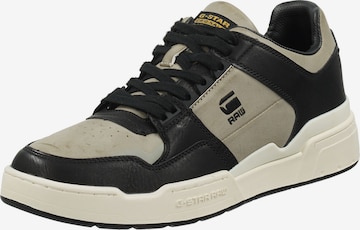 G-Star RAW Sneakers laag 'Attacc BLK Lea' in Zwart: voorkant