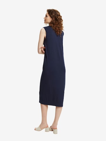 ESPRIT Gebreide jurk in Blauw