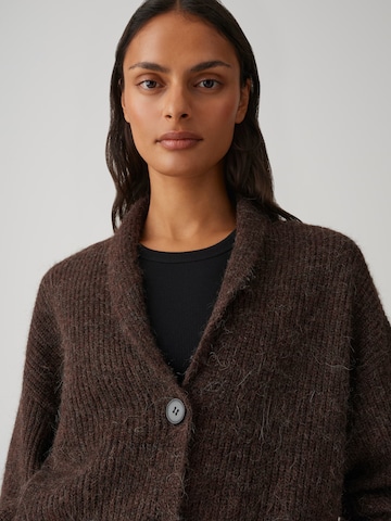 OPUS Kardigán 'Dusena' - barna