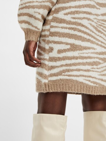 OBJECT Knitted dress in Beige