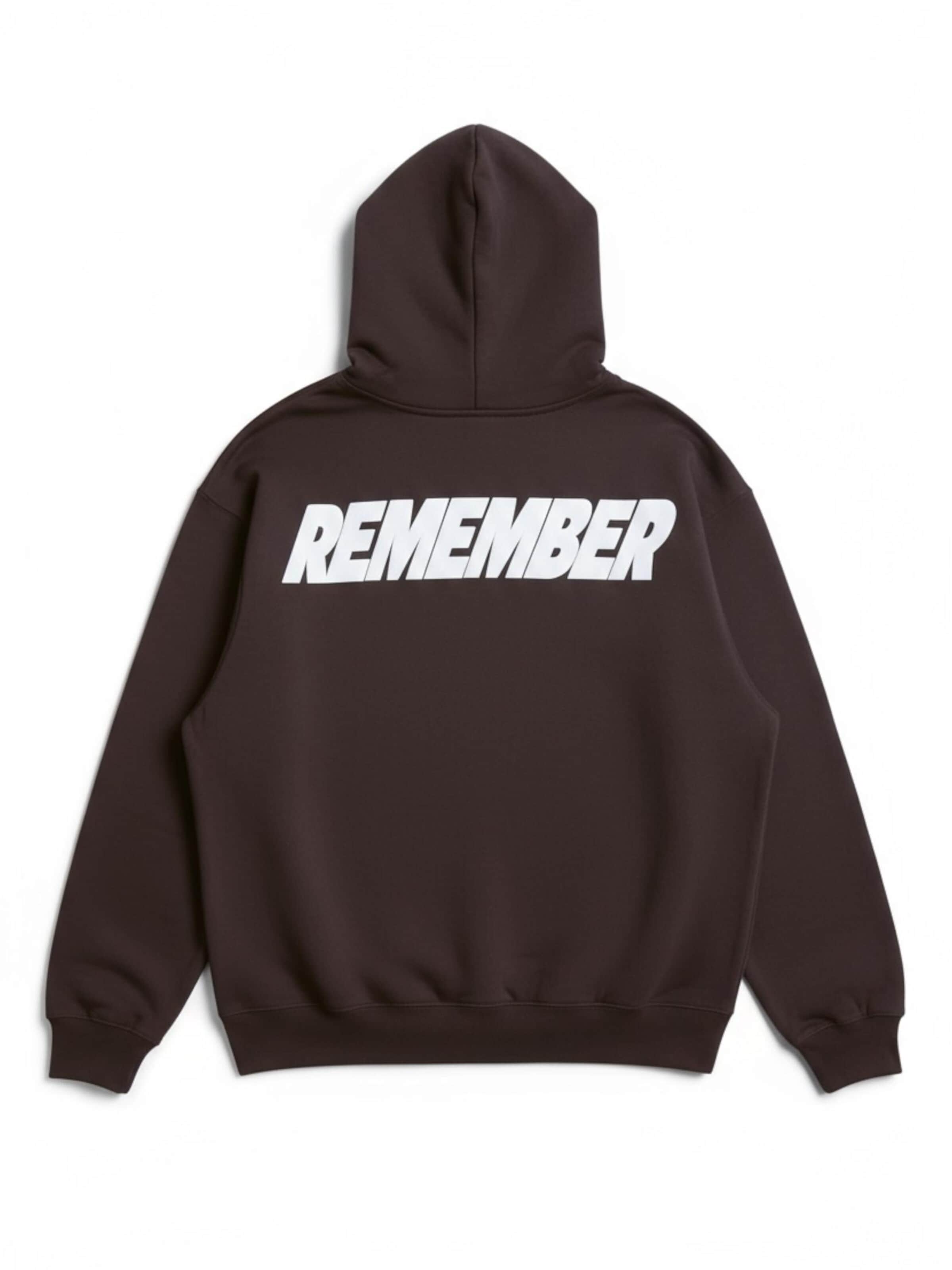 Remember you will die Sweatshirt 'Remember'‌ in Braun