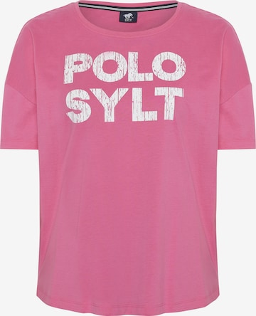 Polo Sylt T-Shirt in Pink: Vorderseite