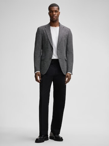 Loosefit Pantalon à plis 'Jarod' STRELLSON en noir