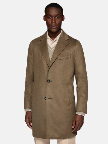 Boggi Milano Between-seasons coat in Brown: front