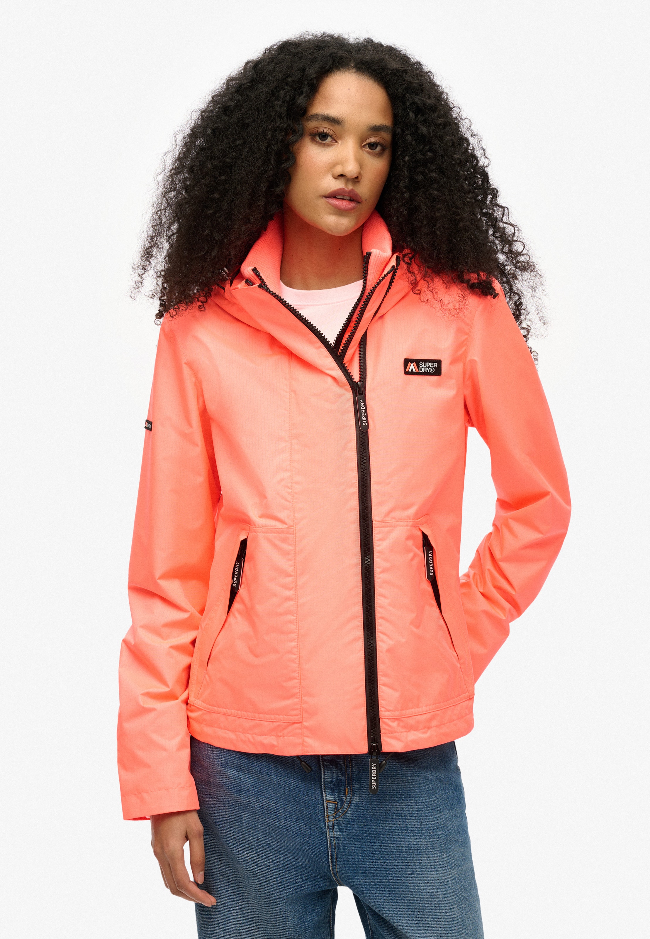 Veste mi-saison Superdry & Co en orange : devant