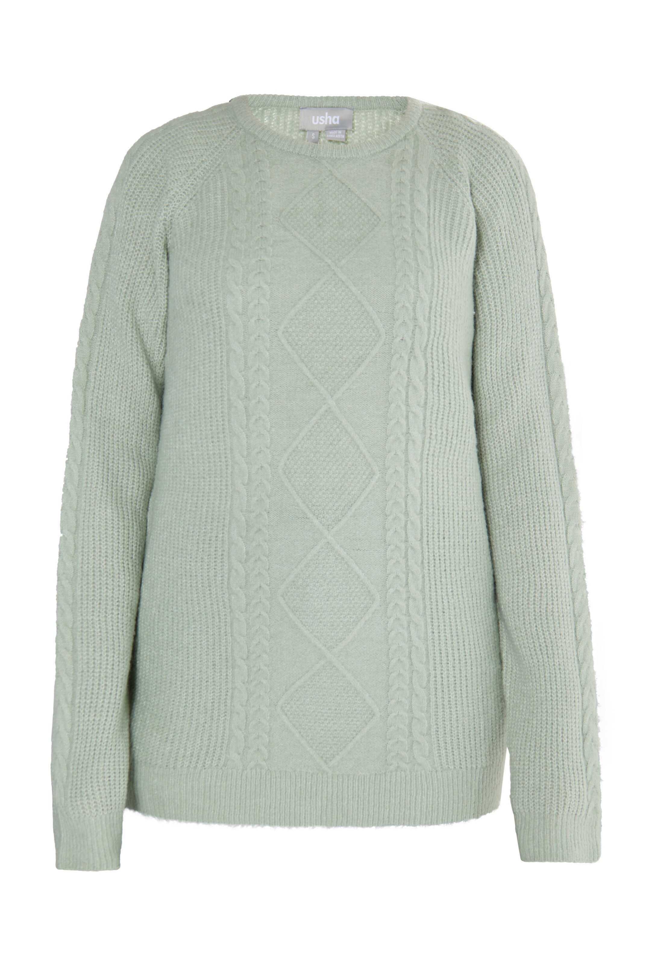 Usha Pulover | zelena barva: sprednja stran