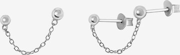 Lucardi Earrings 'More Stories' in Silver: front