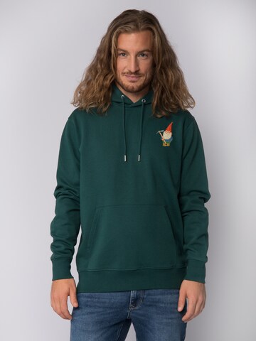 Felpa 'Gartenzwerg' di Watapparel in verde: frontale