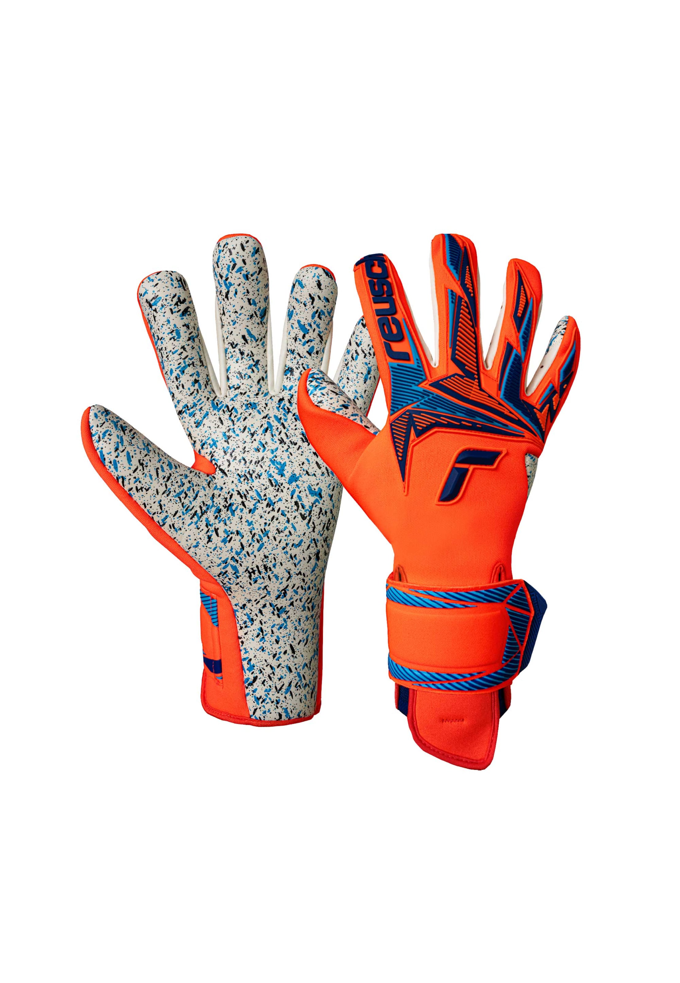 REUSCH Sporthandschoenen 'Attrakt Freegel Fusion' in Blauw: voorkant