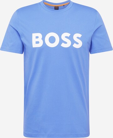 BOSS - Camisa 'Thinking 1' em azul: frente