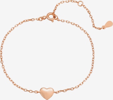 Braccialetto 'Love Heart' di Hey Happiness in oro: frontale