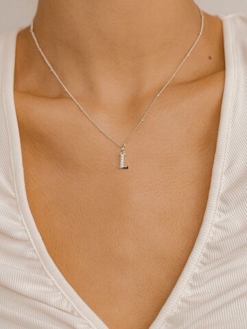Hey Happiness Ketting 'Letter L' in Zilver