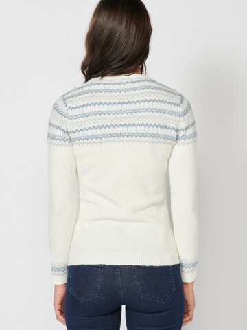 Pull-over KOROSHI en blanc