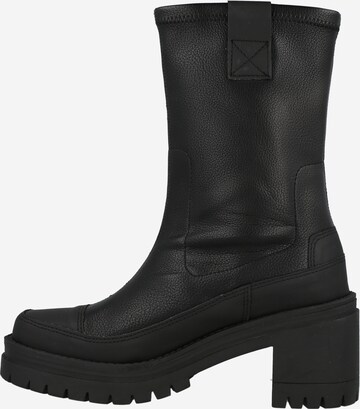 Boots 'Fanny' Bianco en noir