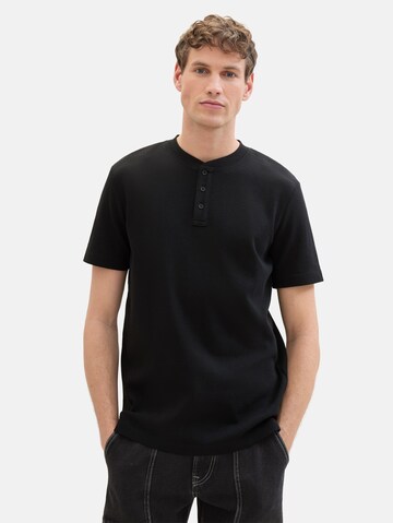 T-Shirt TOM TAILOR DENIM en noir : devant