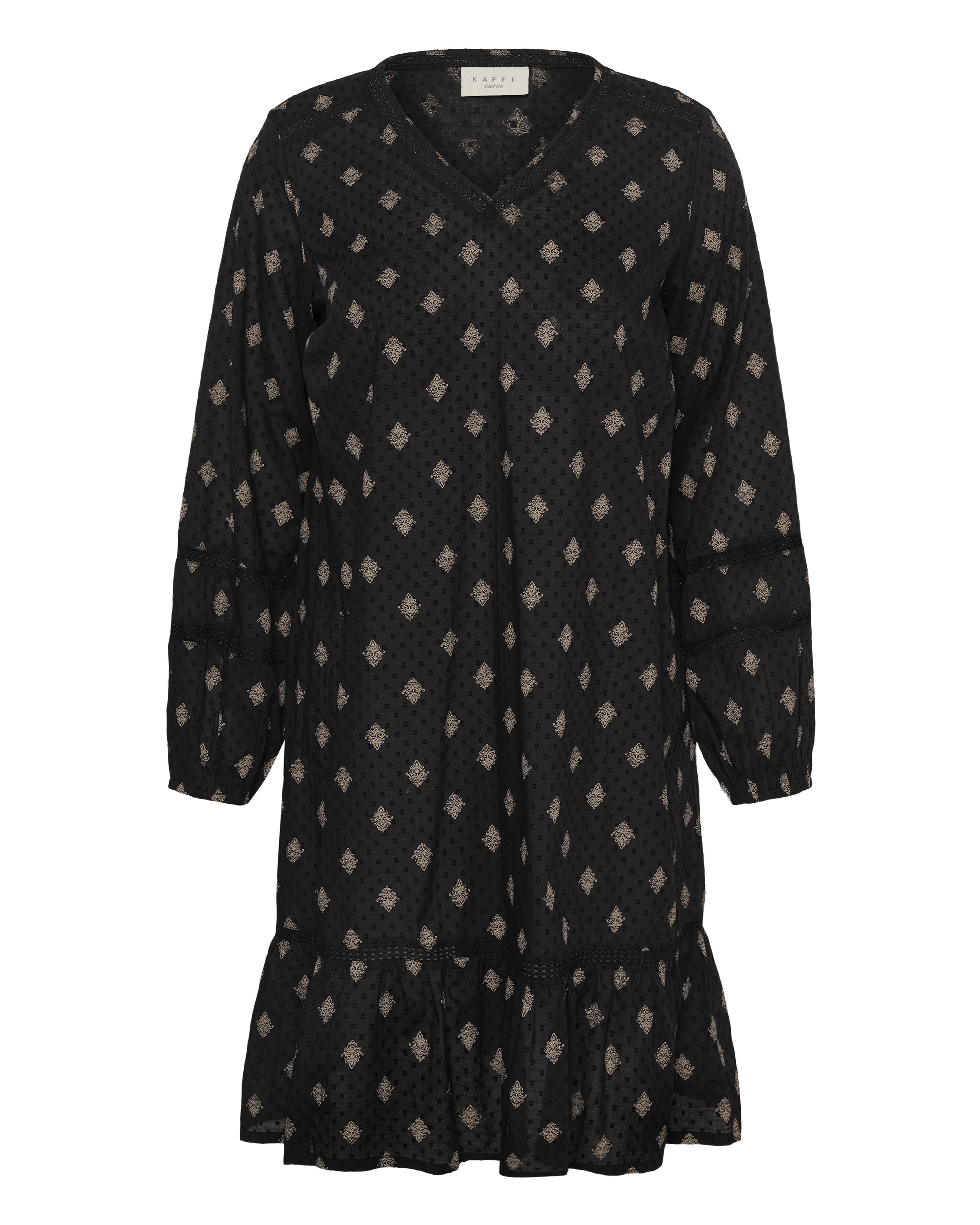 KAFFE CURVE - Vestido en negro: frente