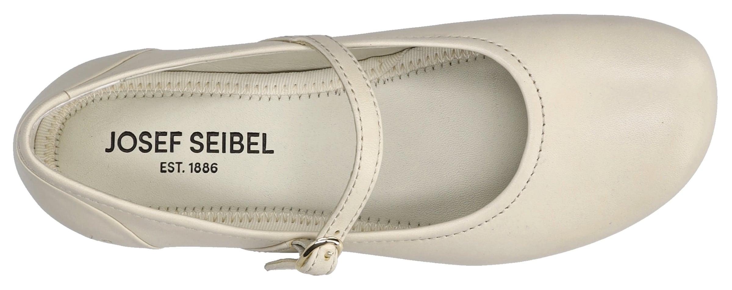 JOSEF SEIBEL Ballet Flats with Strap in Beige
