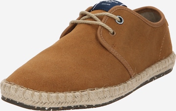 Pepe Jeans Lace-Up Shoes in Brown: front