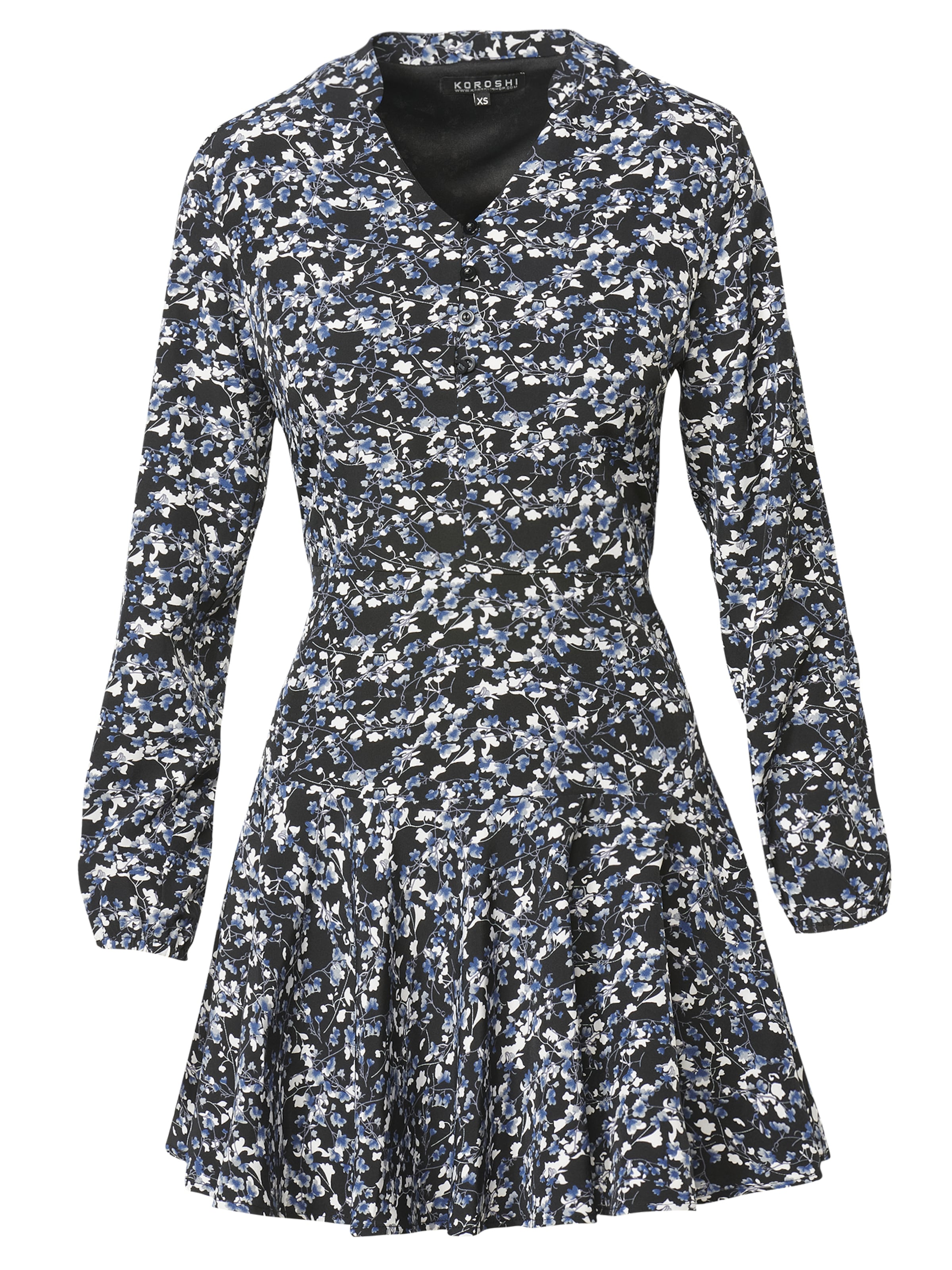 KOROSHI Kleid 'KOROSHI' in Schwarz: Vorderseite