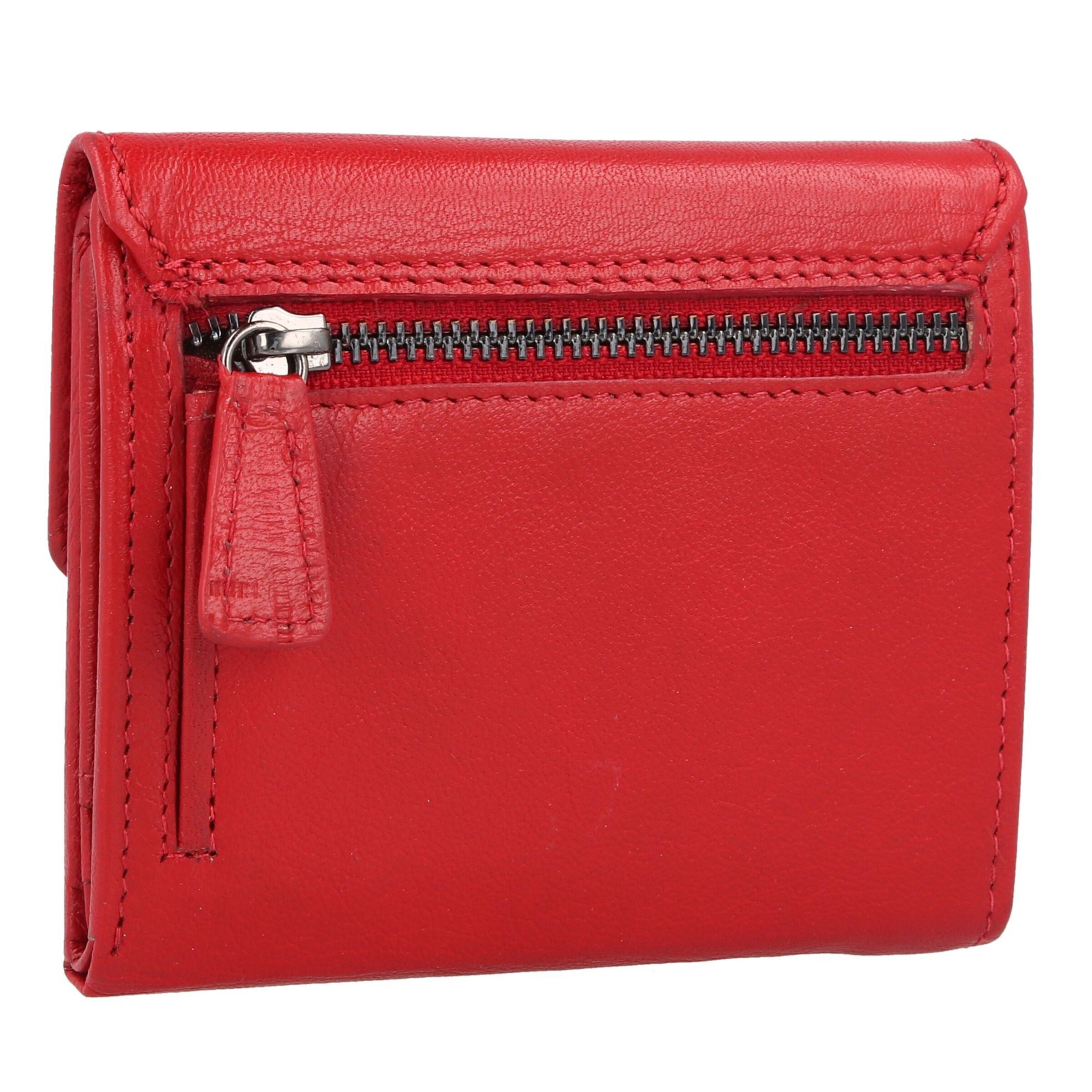 Braun Büffel Portemonnee in Rood