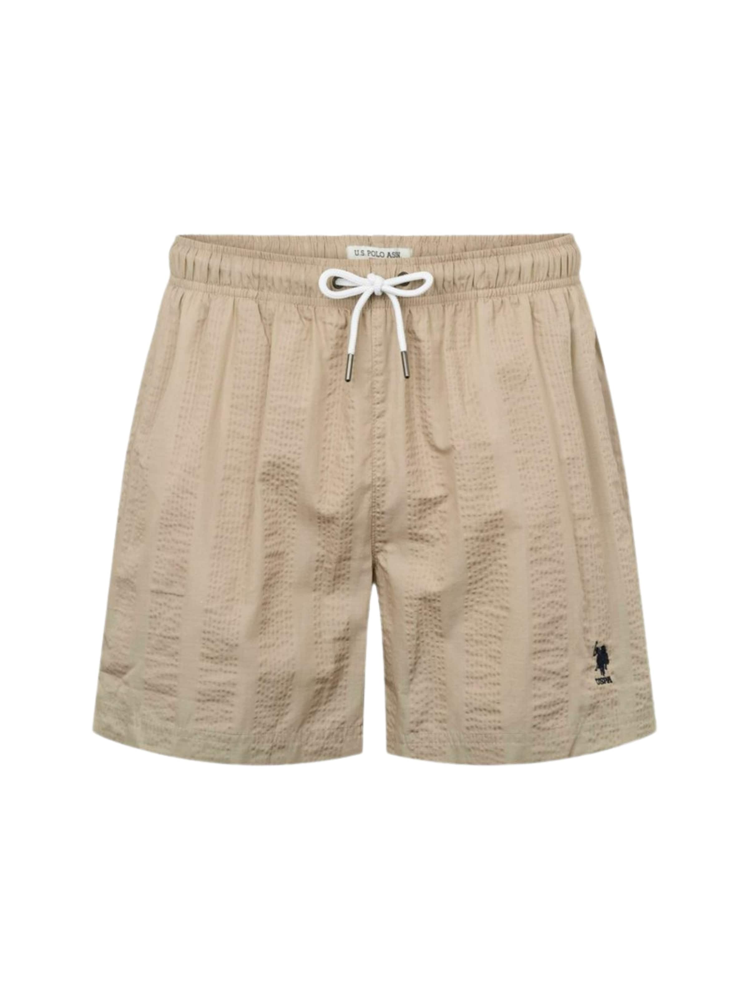 U.S. POLO ASSN. Uimashortsit ' Carter Swimshorts ' värissä beige: etupuoli