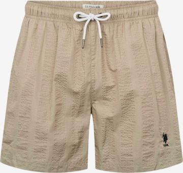 U.S. POLO ASSN. Uimashortsit ' Carter Swimshorts ' värissä beige: etupuoli