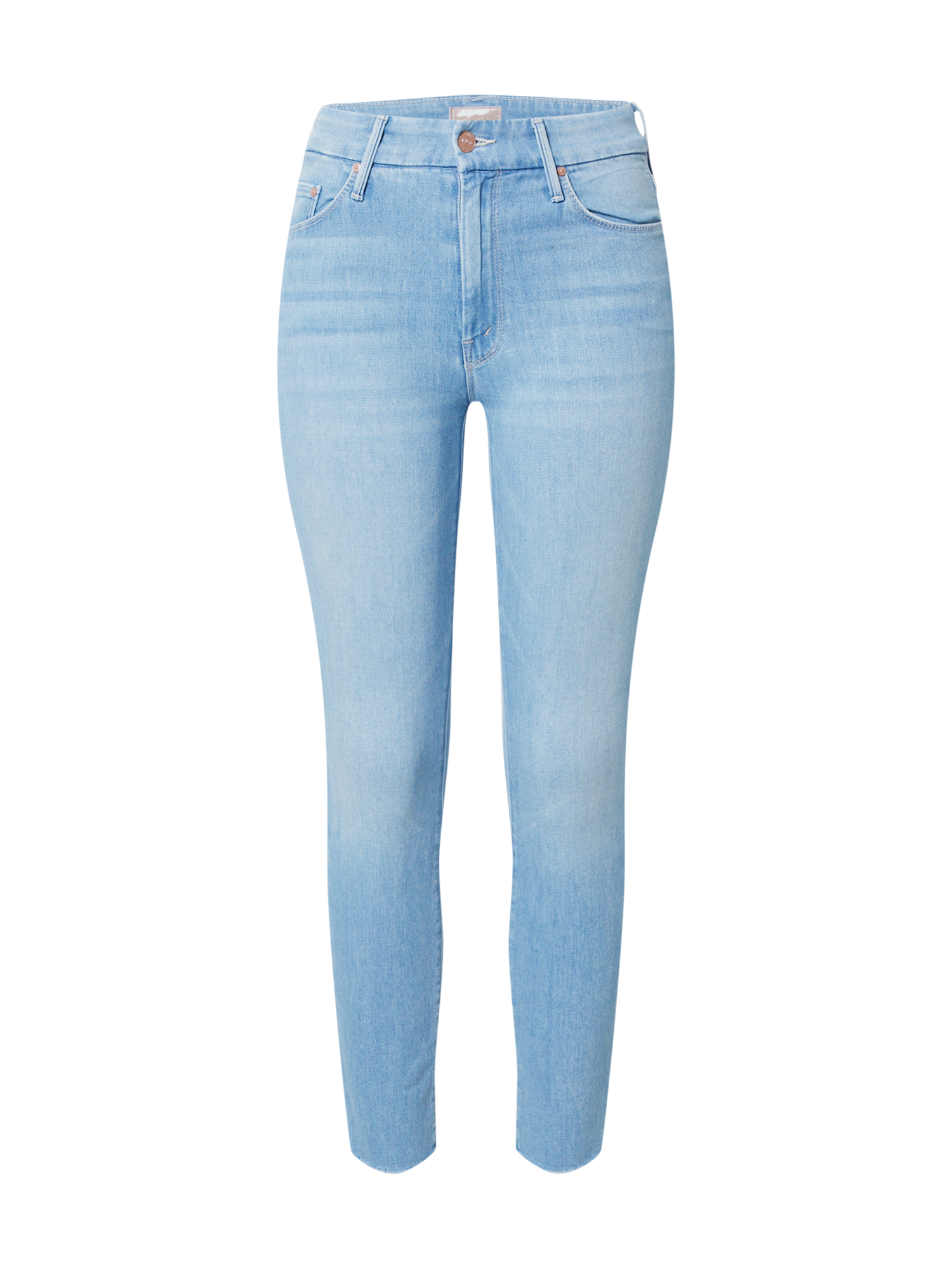 5tKao PROMO MOTHER Jeans The Looker Ankle Fray in Blu Chiaro 