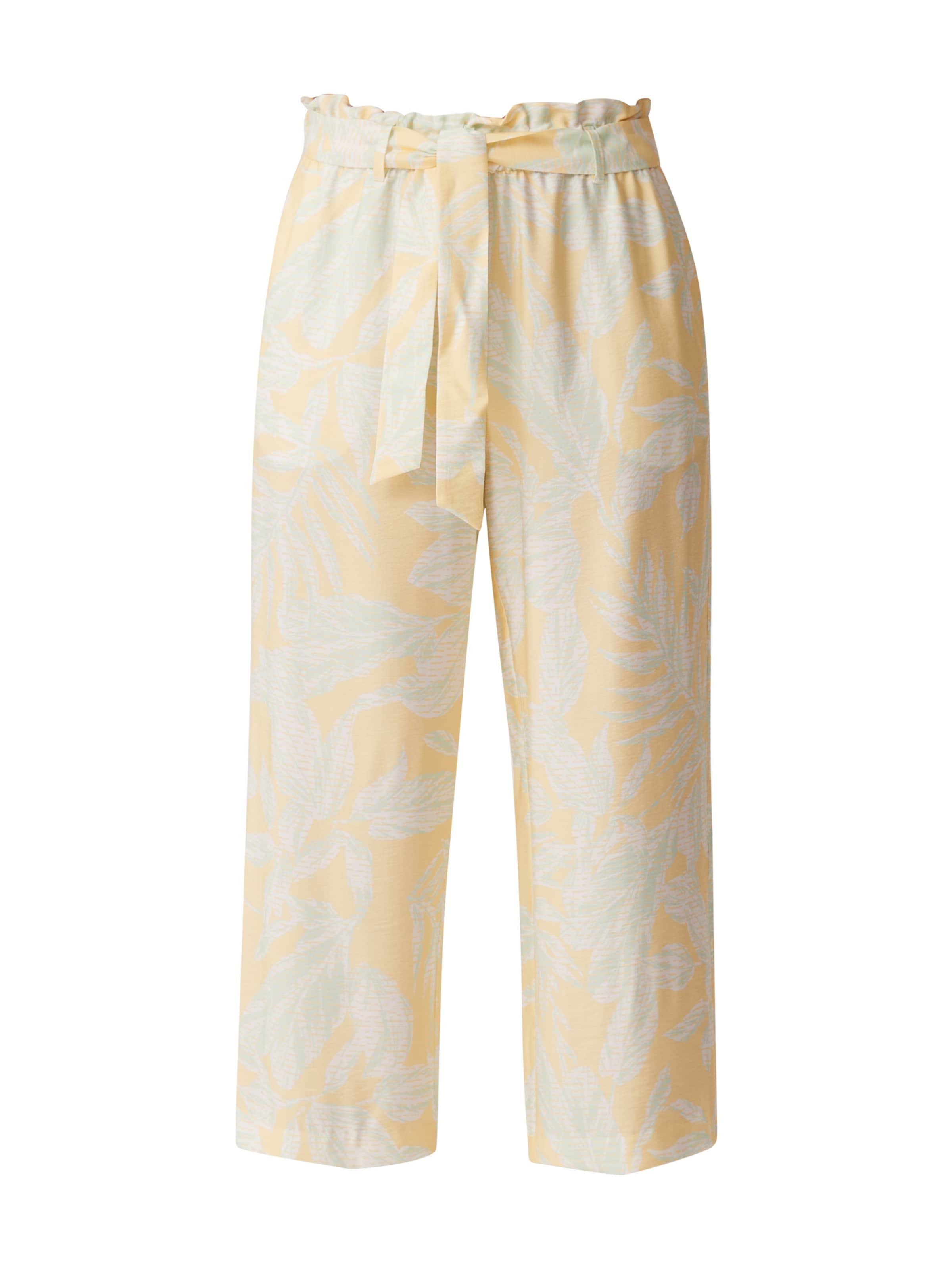 comma casual identity Wide leg Trousers in Yellow: front