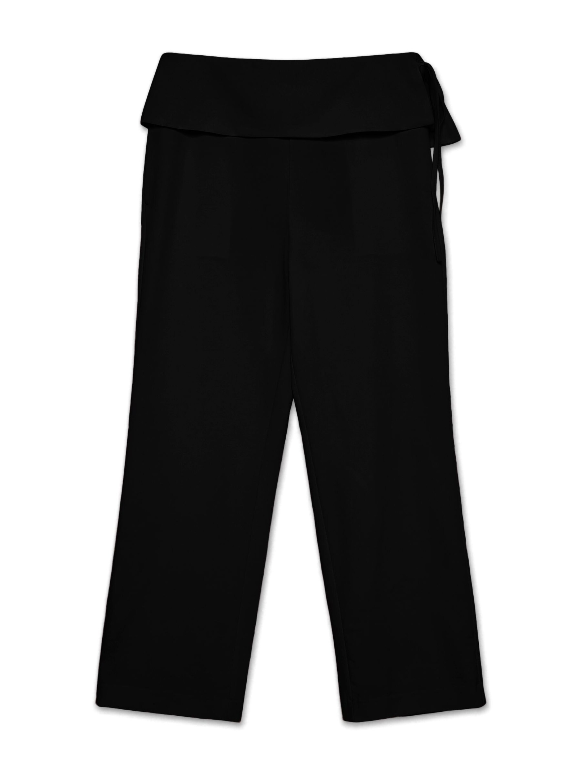 VERO MODA - Pierna ancha Pantalón 'ELEA' en negro: frente