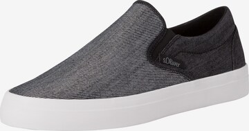 s.Oliver Slip-Ons in Black: front