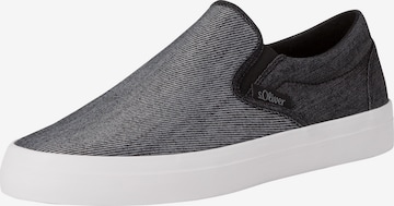 s.Oliver Slip-Ons in Black: front