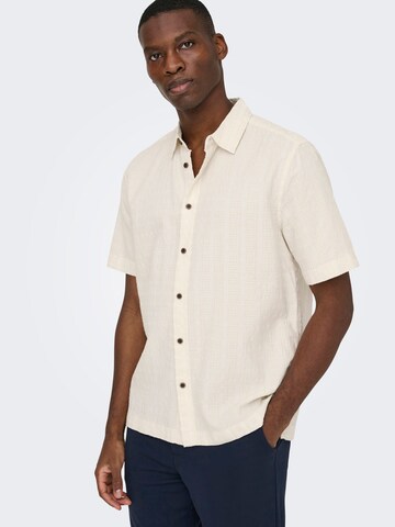 Coupe regular Chemise 'ONSWilson' Only & Sons en gris