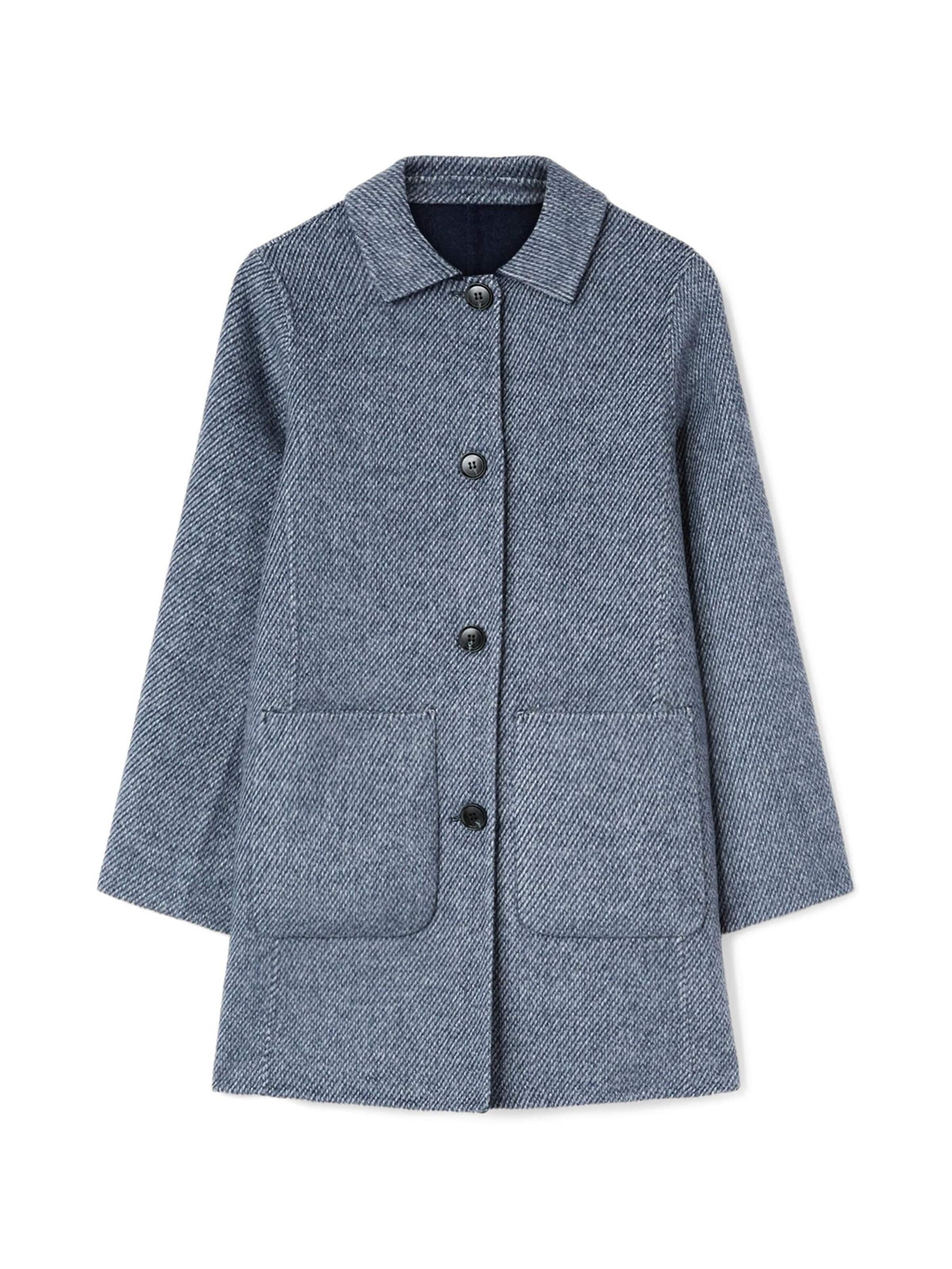 Manteau d’hiver MOTIVI en bleu : devant