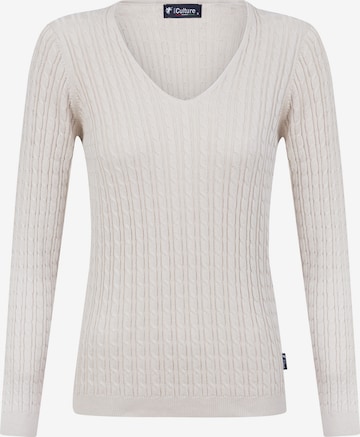 DENIM CULTURE Sweter 'Verla' w kolorze beżowy: przód
