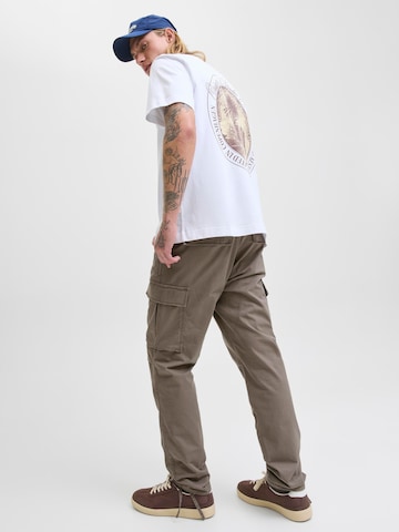 Tapered Pantaloni cargo 'JPSTAce JJTucker' di JACK & JONES in grigio