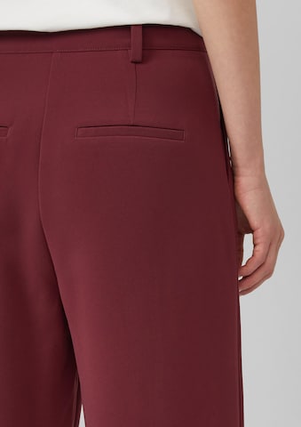Effilé Pantalon à pince s.Oliver en rouge