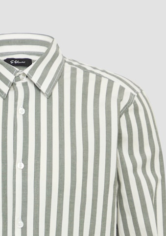 s.Oliver BLACK LABEL Regular fit Overhemd in Groen