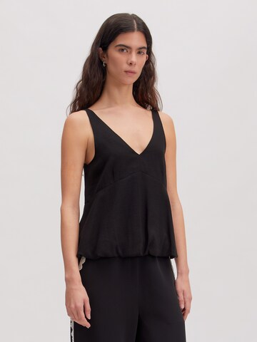 EDITED Top 'Zoja' in Zwart: voorkant