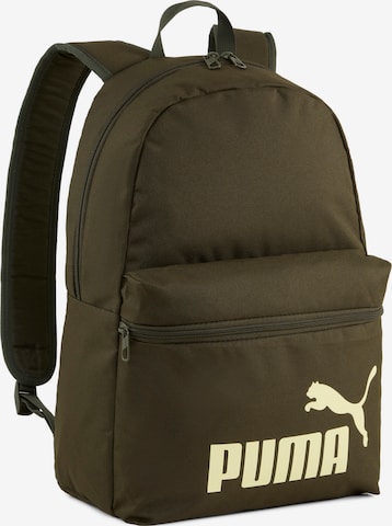 PUMA Backpack 'Phase' in Green: front