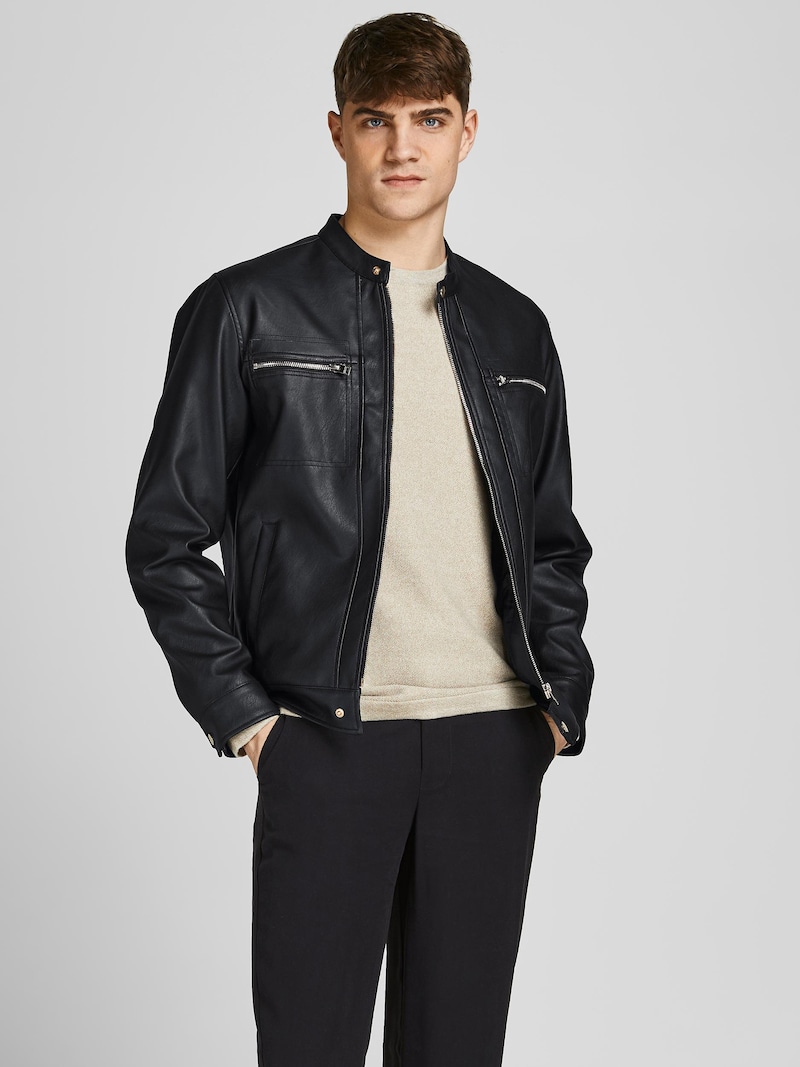 Jackets JACK & JONES Leather jackets Black