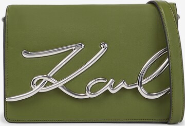 Karl Lagerfeld - Bolso de hombro en verde: frente