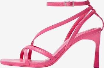 Bershka Sandalen met riem in Roze