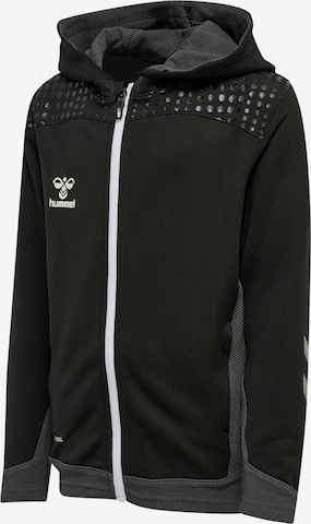 Hummel Athletic Zip-Up Hoodie in Black