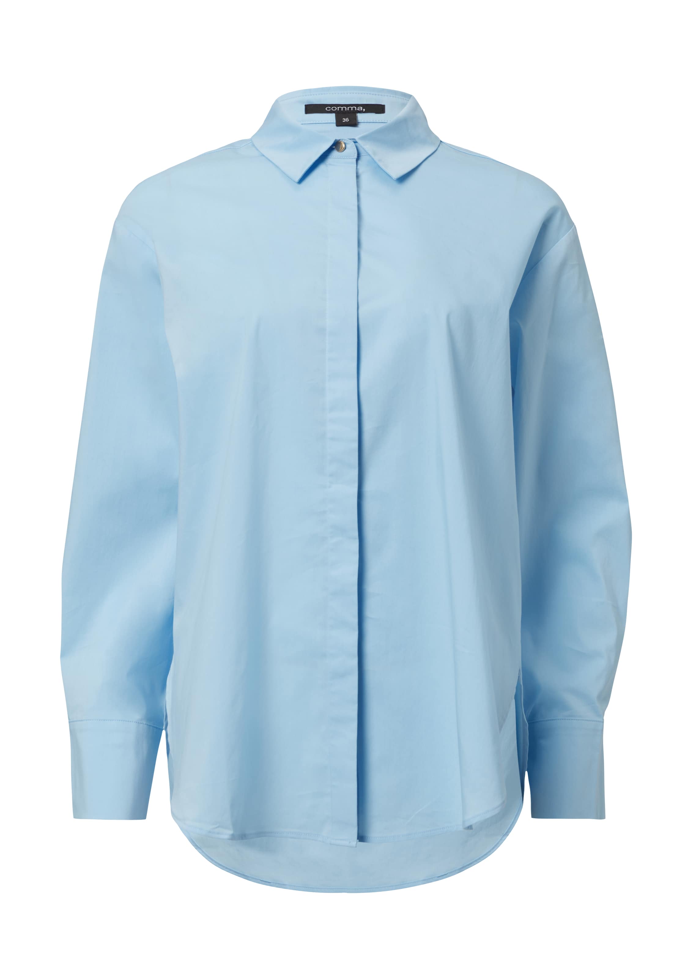 COMMA Bluse in Blau: Vorderseite