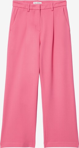 Marc O'Polo Wide leg Pleat-Front Pants in Pink: front